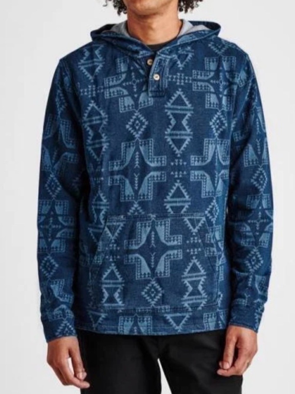 Roark The FES Jacquard Poncho Hoodie Pullover